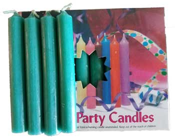 1/2" Green Chime Candles (20)