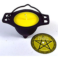 Citronella Candle in Cauldron
