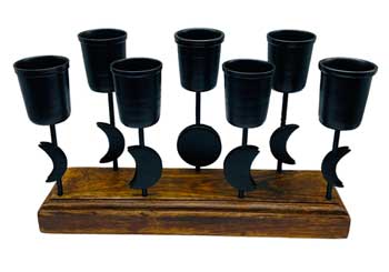 Moon Phases 7 Candle Holder