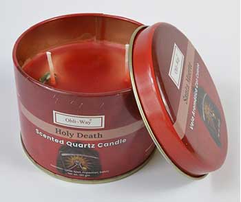 Santa Muerte (Holy Death) Quartz Tin Candle