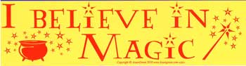 I Believe In Magic Bumper Sticker
