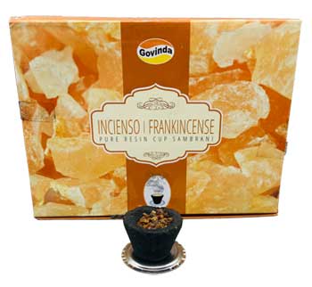 Frankincense charcoal dhoop cup  (set of 12)