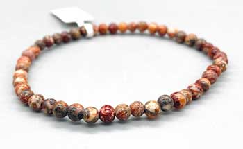 4mm Brecciated Jasper Bracelet
