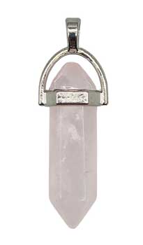 Double Terminated Rose Quartz Pendant