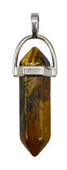 Double Terminated Tiger Eye Pendant