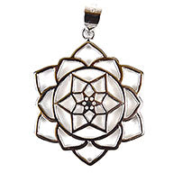 Sterling Silver Lotus Pendant
