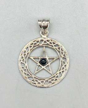 Black Obsidian Pentacle Pendant