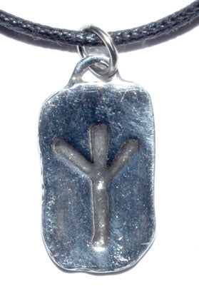 Algiz Protection Rune Pendant