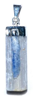 Selenite and Kyanite Pendant