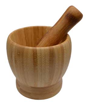 Wooden Mortar and Pestle Set