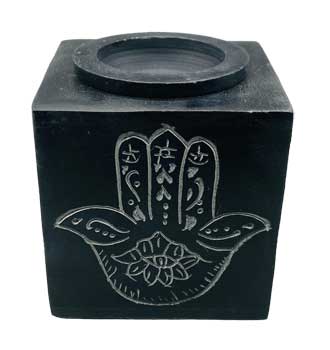 Hamsa Hand Soapstone Oil Diffuser