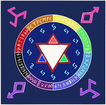 Rune Awakening Altar Cloth 36”x36”