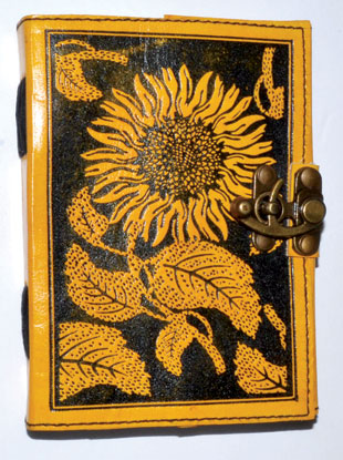 Sunflower Leather Journal