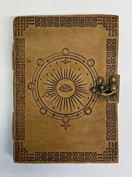 Moon Phase Embossed Leather Journal