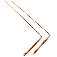 Copper Drowsing Rods with Bag (Set of 2)